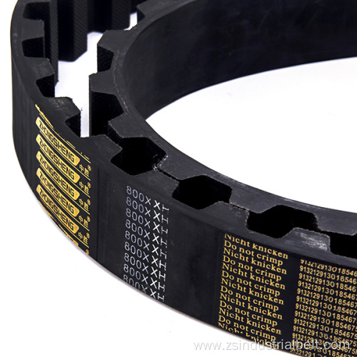 Trapezoidal toothed industrial rubber belt